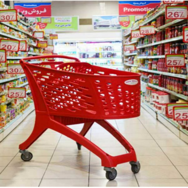 چرخ فروشگاهی پلاستیکی 210L