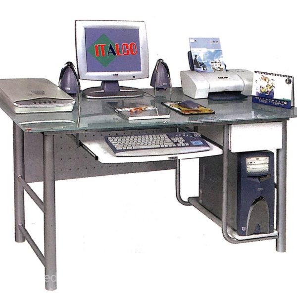 میز کامپیوتر شیشه‌ای مدل U-T09B